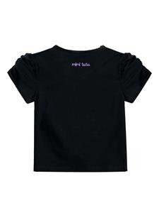mimitutu Mimi Tutu T-shirt met beerapplicatie - Zwart