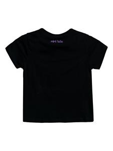 mimitutu Mimi Tutu T-shirt met zwaan applicatie - Zwart
