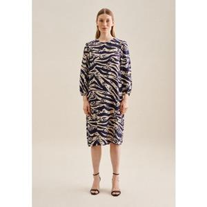 seidensticker Sommerkleid "Schwarze Rose", 7/8-Arm Rundhals Animal