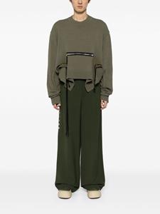 craiggreen Craig Green Asymmetrische trui met ritszak - Groen