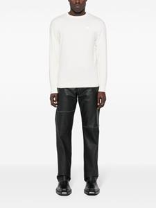 helmutlang Helmut Lang Trui met contrasterende afwerking - Wit