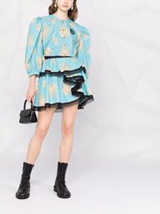 ulyanasergeenko Ulyana Sergeenko Asymmetrische rok - Blauw