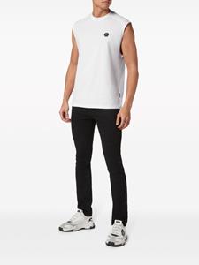 philippplein Philipp Plein Tanktop met logoprint - Wit