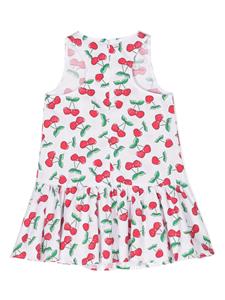 chiaraferragnikids Chiara Ferragni Kids Jurk met kersenprint - Wit
