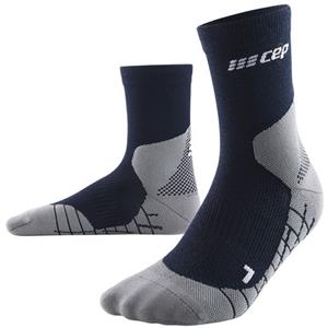 CEP - Cold Weather Compression Socks Mid Cut V2 - Compressiesokken, blauw/grijs