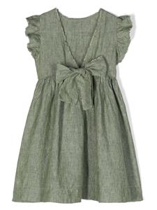 ilgufo Il Gufo Midi-jurk met ruches mouwen - Groen