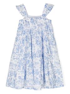 tartineetchocolat Tartine Et Chocolat Liberty jurk met bloemenprint - Blauw