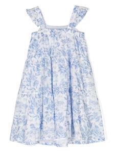 Tartine Et Chocolat Liberty jurk met bloemenprint - Blauw