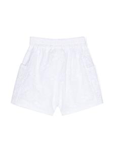 Monnalisa Shorts met broderie anglaise - Wit