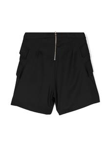 balmainkids Balmain Kids High waist shorts - Zwart