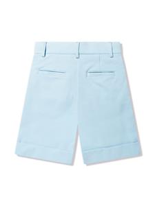 balmainkids Balmain Kids Chino shorts met logoband - Blauw