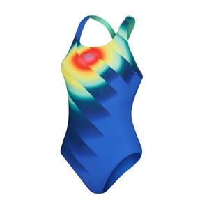 Speedo  Women's Placement Digital Powerback - Badpak, blauw