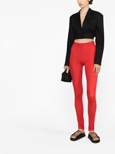 Raf Simons Legging met logopatch - Rood