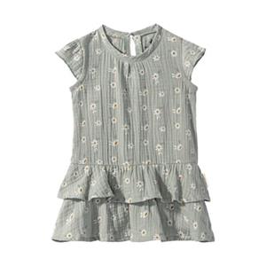 Sterntaler Babyjurk bloemen steengroen