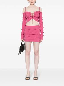 Blumarine Mini-rok met ruche - Roze