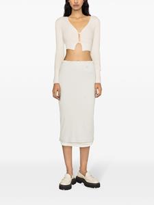 jilsander Jil Sander Gelaagde katoenen midi-rok - Beige