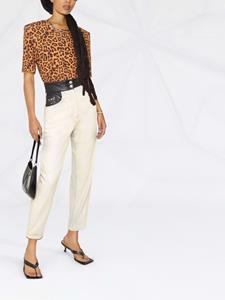 ulyanasergeenko Ulyana Sergeenko Jeans met toelopende pijpen - Beige