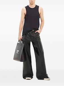 Courrèges Sailor broek met wijde pijpen - Zwart