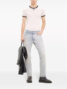 Courrèges Katoenen jeans met toelopende pijpen - Blauw