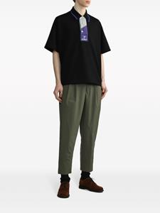 Kolor Poloshirt met geborduurd logo - Zwart
