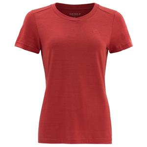 Devold  Women's Hovland Merino 200 Tee - Merinoshirt, rood