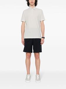 Zanone Katoenen poloshirt met geometrische print - Groen