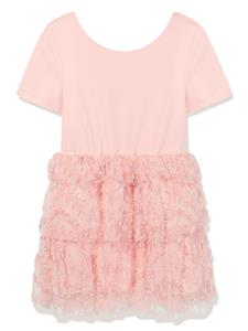 self-portraitkids Self-Portrait Kids Jurk met ruches - Roze