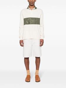 drôledemonsieur Drôle De Monsieur Poloshirt met geborduurd logo - Beige