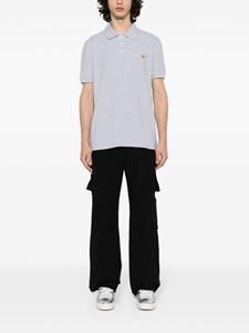 maisonkitsuné Maison Kitsuné Poloshirt met vossenpatroon - Grijs