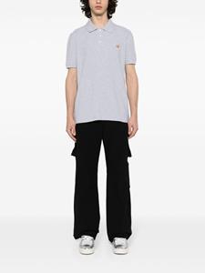 Maison Kitsuné Poloshirt met vossenpatroon - Grijs