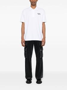 maisonkitsuné Maison Kitsuné Poloshirt met handschrift - Wit