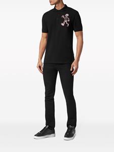 philippplein Philipp Plein Skully Gang katoenen poloshirt - Zwart