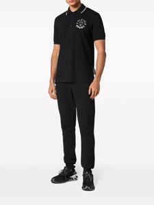 pleinsport Plein Sport Katoenen poloshirt met logopatch - Zwart