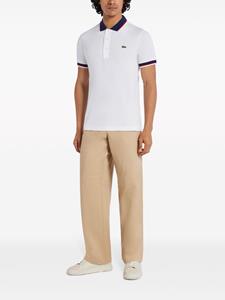 Lacoste logo-embroidered polo shirt - Wit