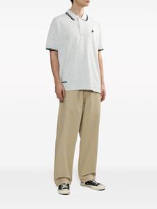 CHOCOOLATE Katoenen poloshirt met logo-applicatie - Grijs