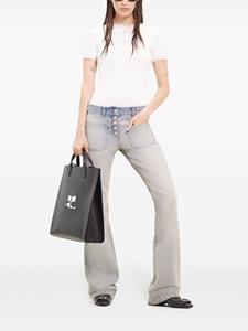 Courrèges low-rise bootcut jeans - Blauw