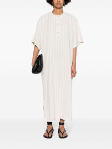 TOTEME Midi-jurk met krijtstreep - Beige