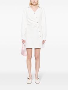 b+ab Mini-jurk met textuur - Wit