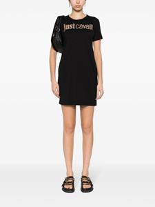 justcavalli Just Cavalli Blousejurk verfraaid met logo - Zwart