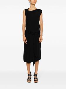 uma&verticalline;raqueldavidowicz Uma | Raquel Davidowicz Midi-jurk met gestrikte taille - Zwart