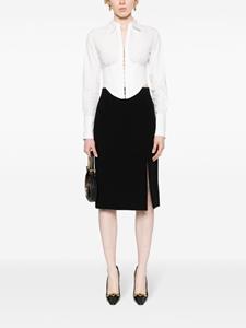 dolce&gabbana Dolce & Gabbana Kokerrok met zijsplit - Zwart