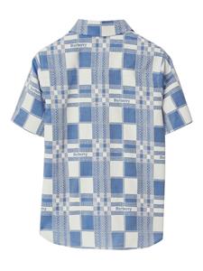 burberrykids Burberry Kids Geruit shirt - Blauw