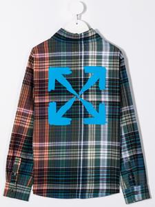 Off-White Off White Juniors Arrow Check Flannel Overhemd in Multi kleur voor jongens