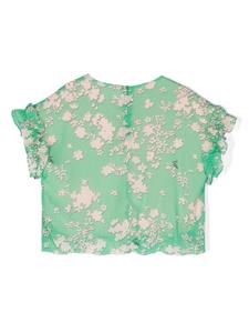 Liu Jo Kids Shirt met bloemenprint - Groen