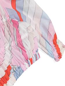 PUCCI Junior Iride-print cotton blouse - Roze