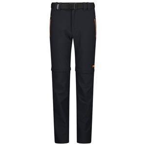  Boy's Zip Off Pant with Belt - Afritsbroek, zwart