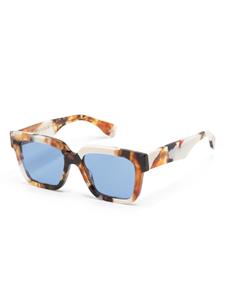 Gucci Eyewear Zonnebril met wayfarer montuur - Wit