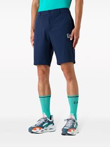Ea7 Emporio Armani Shorts met logoprint - Blauw