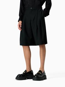 Emporio Armani Shorts met wijde pijpen - Zwart