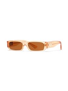 dolce&gabbanakids Dolce & Gabbana Kids Mini Me zonnebril met rechthoekig montuur - Oranje
